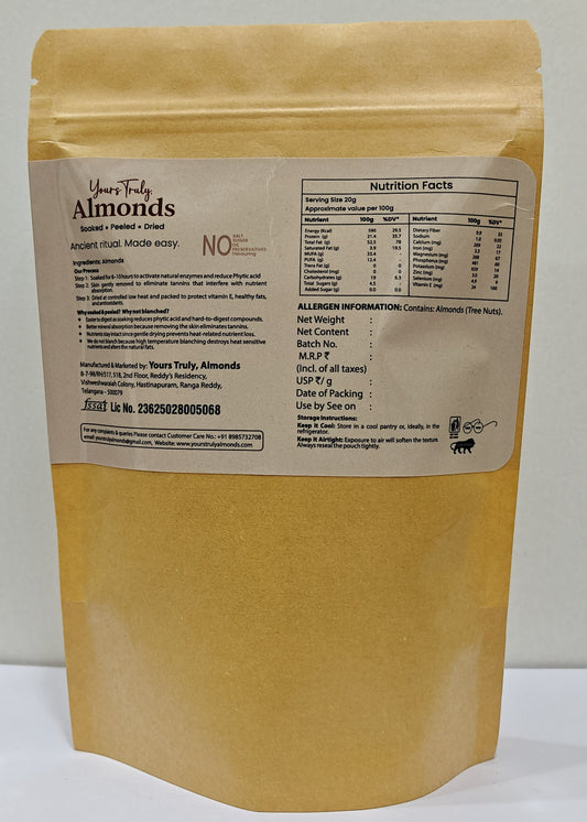 Soaked, Peeled & Dried Almonds