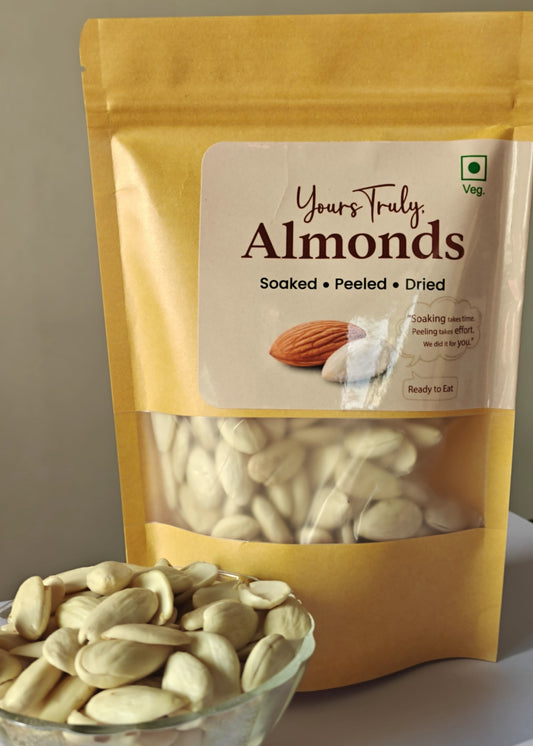Soaked, Peeled & Dried Almonds